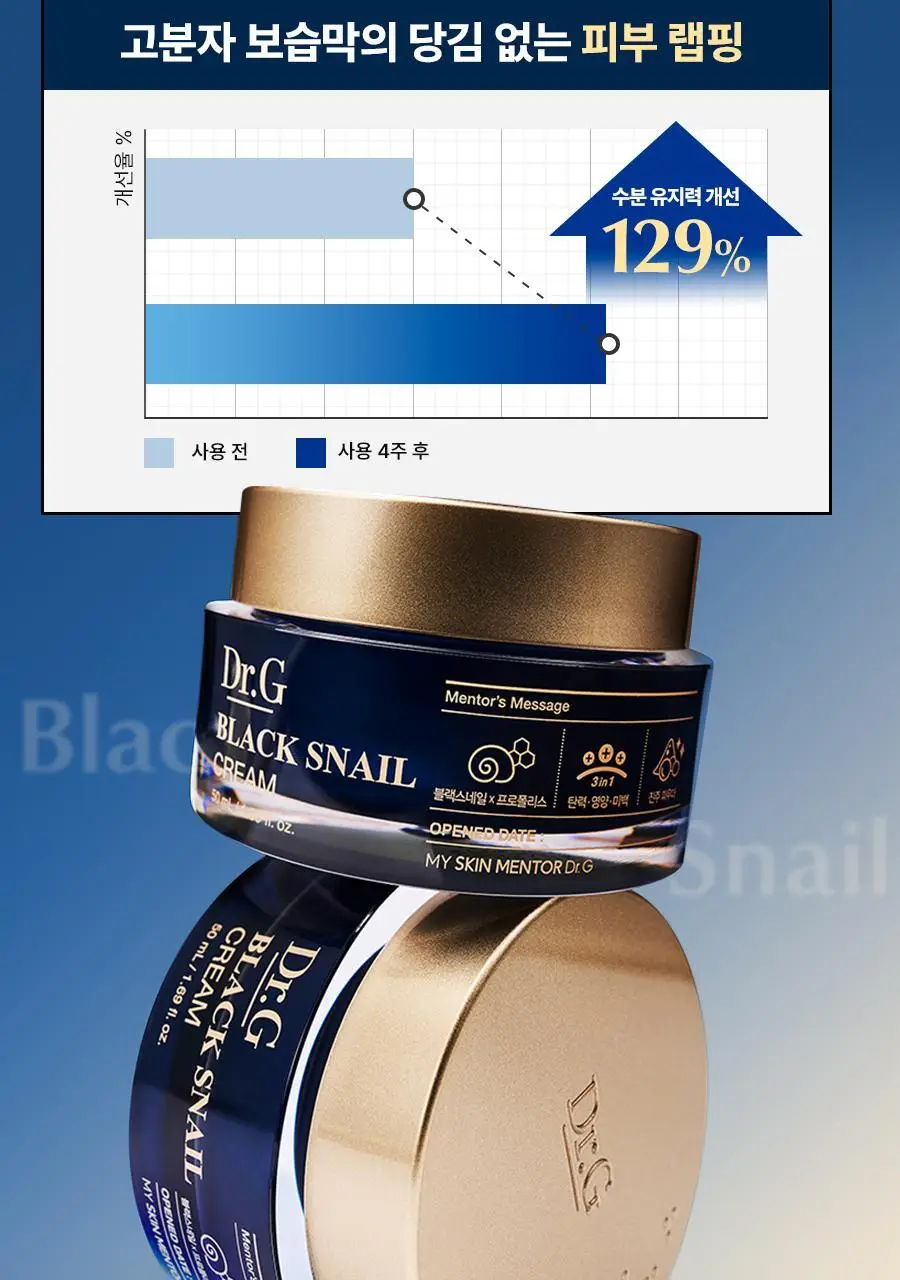 [선물세트/광채탄력] 닥터지 블랙스네일 레티놀 3종 기프트세트 (크림 50ml + 앰플 50ml + 마스크팩 1매) 상세페이지 22